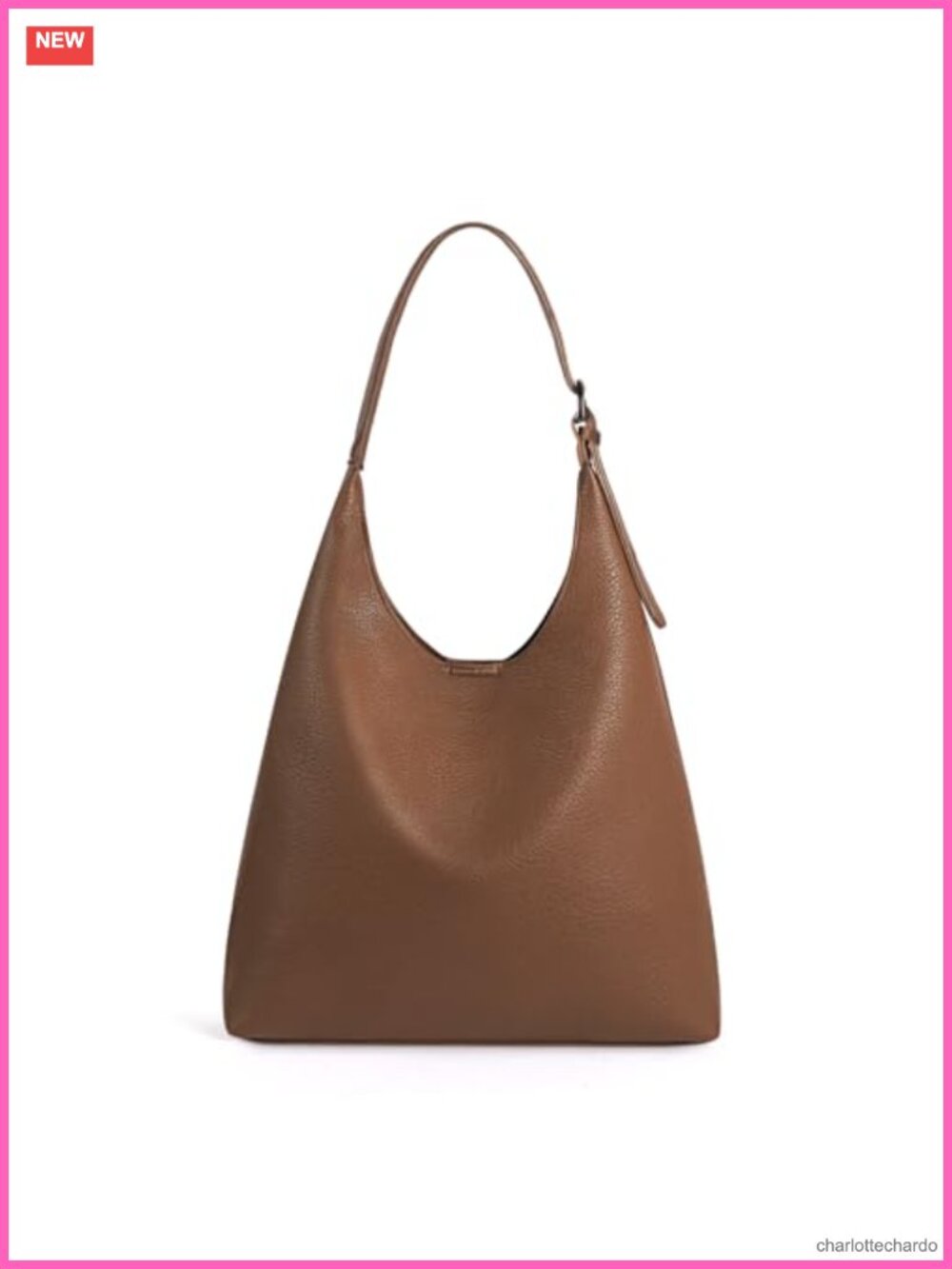 Vegan Leather Slouchy Hobo Shoulder Bag Women's Travel Tote